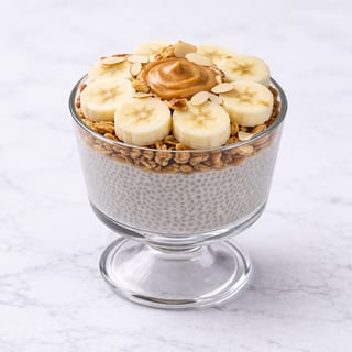 Peanut Butter Banana Chia pudding