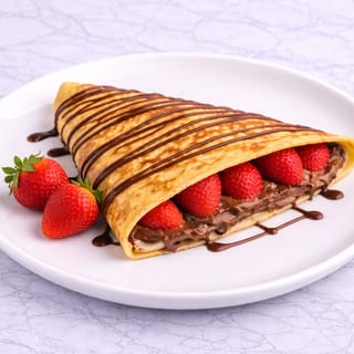 Nutella & Strawberry Crepe