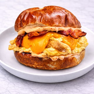 Breakfast Pretzel Bun